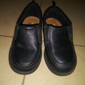 Toddler black loafers